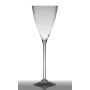Floor vase of glass VIVIEN on pedestal, conical/round, clear, 24"/60cm, Ø8"/19,5cm