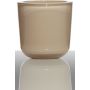 Tealight holder NICK, cylinder/round, beige, 3"/7,5cm, Ø3"/7,5cm