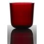 Tealight holder NICK, cylinder/round, dark red, 3"/7,5cm, Ø3"/7,5cm