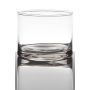 Candle glass SANYA EARTH, cylinder/round, clear, 2.8"/7cm, Ø3.5"/9cm