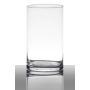 Flower vase SANYA EARTH, cylinder/round, clear, 6"/15cm, Ø3.5"/9cm