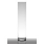 Flower vase SANYA EARTH, cylinder/round, clear, 16"/40cm, Ø3.5"/9cm