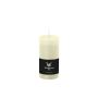 Pillar candle / Wax candle AURORA, ivory, 4.7"/12cm, Ø2.3"/5,8cm, 42h - Made in Germany