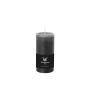 Pillar candle / Wax candle AURORA, dark grey, 4.7"/12cm, Ø2.3"/5,8cm, 42h - Made in Germany