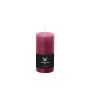 Pillar candle / Wax candle AURORA, magenta, 4.7"/12cm, Ø2.3"/5,8cm, 42h - Made in Germany