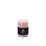 Pillar candle / Wax candle AURORA, light pink, 4"/10cm, Ø2.7"/6,8cm, 42h - Made in Germany