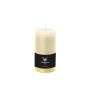Pillar candle / wax candle AURORA, cream, 5.1"/13cm, Ø2.7"/6.8cm, 54h - Made in Germany