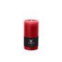 Pillar candle / Wax candle AURORA, ruby red, 5.1"/13cm, Ø2.7"/6,8cm, 54h - Made in Germany