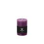 Pillar candle / Wax candle AURORA, violet, 5.5"/14cm, Ø 3.9"/9,8cm, 100h - Made in Germany