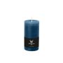 Pillar candle / wax candle AURORA, azure, 7.5"/19cm, Ø3.9"/10cm, 155h - Made in Germany