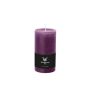 Pillar candle / Wax candle AURORA, violet, 7.5"/19cm, Ø 3.9"/9,8cm, 155h - Made in Germany
