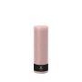 Pillar candle / Wax candle AURORA, light pink, 12"/30cm, Ø 3.9"/9,8cm, 200h - Made in Germany