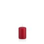 Votive candle / pillar candle MAEVA, dark red, 3.1"/8cm, Ø2"/5cm, 18h - Made in Germany