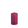 Votive candle / Pillar candle MAEVA, magenta, 4.7"/12cm, Ø2.4"/6cm, 40h - Made in Germany