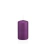 Votive candle / Pillar candle MAEVA, violet, 4.7"/12cm, Ø2.4"/6cm, 40h - Made in Germany