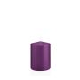 Votive candle / Pillar candle MAEVA, violet, 4"/10cm, Ø2.8"/7cm, 42h - Made in Germany