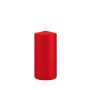 Votive candle / Pillar candle MAEVA, red, 5.9"/15cm, Ø 2.8"/7cm, 63h - Made in Germany
