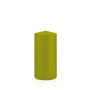 Votive candle / Pillar candle MAEVA, green, 5.9"/15cm, Ø 2.8"/7cm, 63h - Made in Germany