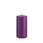 Votive candle / Pillar candle MAEVA, violet, 5.9"/15cm, Ø 2.8"/7cm, 63h - Made in Germany