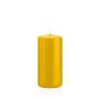 Votive candle / Pillar candle MAEVA, yellow, 5.9"/15cm, Ø 2.8"/7cm, 63h - Made in Germany