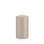 Votive candle / Pillar candle MAEVA, beige, 6"/15cm, Ø3.1"/8cm, 69h - Made in Germany