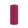 Votive candle / Pillar candle MAEVA, magenta, 8"/20cm, Ø 3.1"/8cm, 119h - Made in Germany