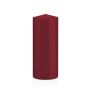 Votive candle / Pillar candle MAEVA, bordeaux, 8"/20cm, Ø 3.1"/8cm, 119h - Made in Germany