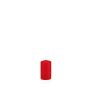 Votive candle / Pillar candle MAEVA, red, 8"/20cm, Ø4"/10cm, 156h - Made in Germany