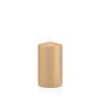 Votive candle / Pillar candle MAEVA, light brown, 5.1"/13cm, Ø2.8"/7cm, 52h - Made in Germany