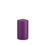 Votive candle / Pillar candle MAEVA, violet, 5.1"/13cm, Ø2.8"/7cm, 52h - Made in Germany