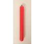 Candlestick / Taper candle CHARLOTTE, red, 7.3"/18,5cm, Ø 0.8"/2,1cm, 6,5h - Made in Germany