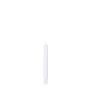 Candlestick / Taper candle CHARLOTTE, white, 7.3"/18,5cm, Ø 0.8"/2,1cm, 6,5h - Made in Germany