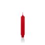Cone shaped candle / Household candle ARIETTA, red, 6.5"/16,4cm, Ø 1.1"/2,8cm, 6h - Made in Germany