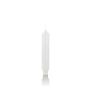 Cone shaped candle / Household candle ARIETTA, white, 6.5"/16,4cm, Ø 1.1"/2,8cm, 6h - Made in Germany