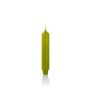Cone shaped candle / Household candle ARIETTA, green, 6.5"/16,4cm, Ø 1.1"/2,8cm, 6h - Made in Germany