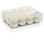 Set of 24 floating candles / Tea lights ORNELLA, ivory, Ø 1.8"/4,5cm, 4h