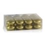Set of 24 floating candles / Tea lights ORNELLA, gold, Ø 1.8"/4,5cm, 4h