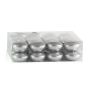 Set of 24 floating candles / tea lights ORNELLA, silver, 1.1"/2.8cm, Ø1.8"/4.5cm, 4h