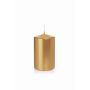 Christmas candle / Pillar candle ROSELLA, gold, 4"/10cm, Ø2.4"/6cm, 33h - Made in Germany