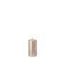 Christmas candle / pillar candle ROSELLA, mother of pearl, 4.7"/12cm, Ø2.4"/6cm, 40h - Made in Germany
