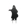Halloween decorative figure, silhouette ghost SPOOKY GHOST, metal, black, 75cm