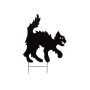 Halloween Decorative Silhouette Cat SPOOKY CAT, metal, black, 53cm