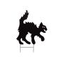 Halloween decorative Silhouette CAT SPOOKY CAT, metal, black, 21"/53cm
