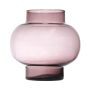 Spherical glass vase RAINIERO, recycled, violet-clear, 7.5"/19cm, Ø7.5"/19cm