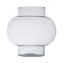 Spherical glass vase RAINIERO, recycled, clear, 19cm, Ø19cm