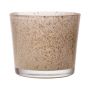 Maxi tealight jar ALENA GRANIT, granite sand, 9cm, Ø10cm