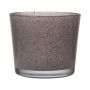 Glass plant pot ALENA GRANIT, granite grey, 19cm, Ø19cm