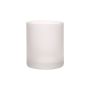Tealight holder MARCIAL made of glass, matt-clear, 9cm, Ø6,5cm