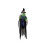 Halloween ghost Witch JACYNTHA, hanging, talking, LEDs, 24"x12"x7ft/60x30x200cm