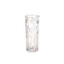 Glass vase TIFFA with tulip motif, transparent, 10"/25cm, Ø4"/10cm